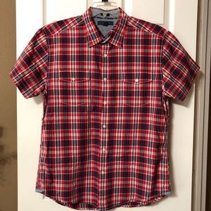 Mens Tommy Hilfiger Short Sleeve Button Down Size XLarge